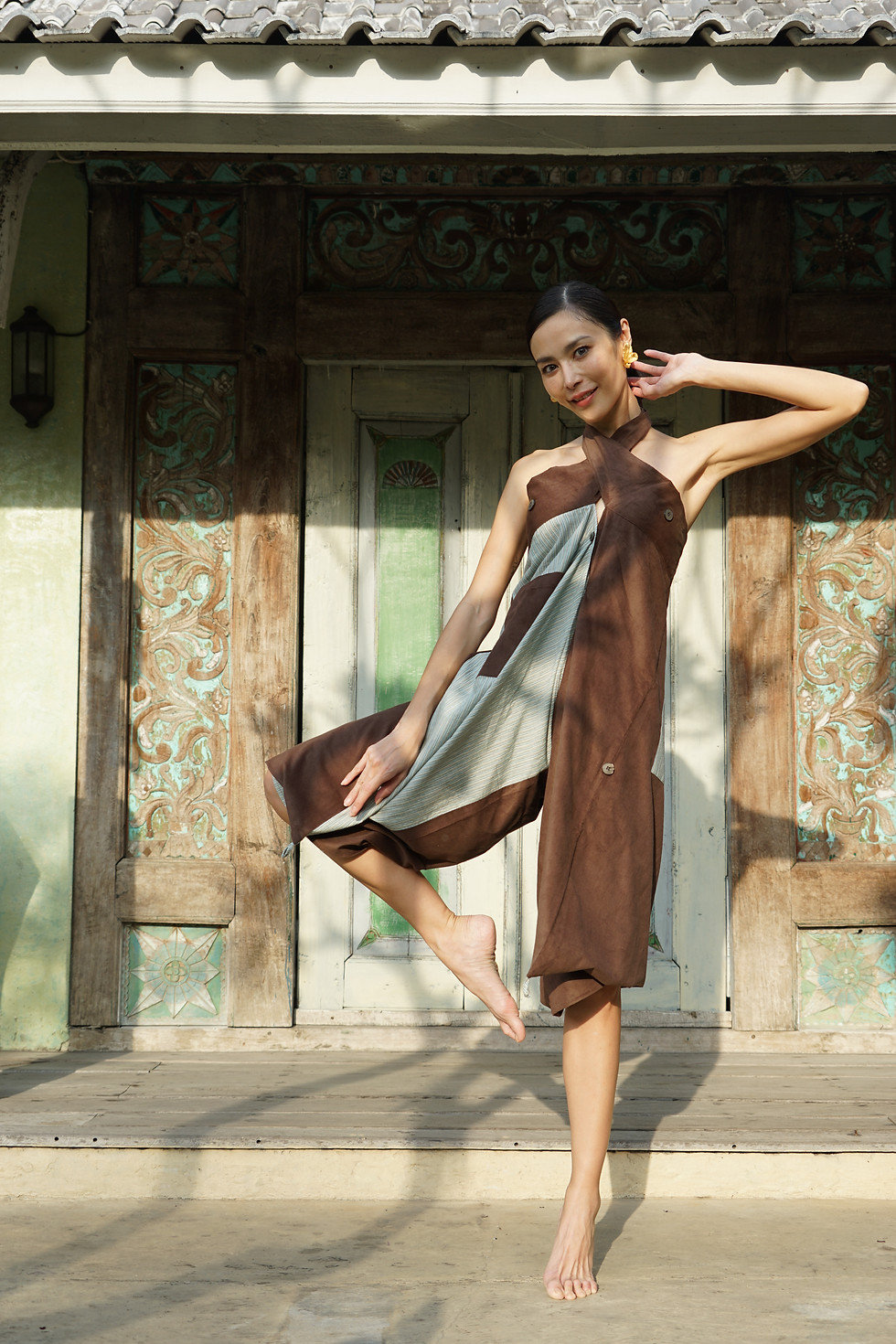 Thumbnail: Sarong Pants Origami Lurik 019
