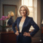 A mature woman looking beautiful and confident