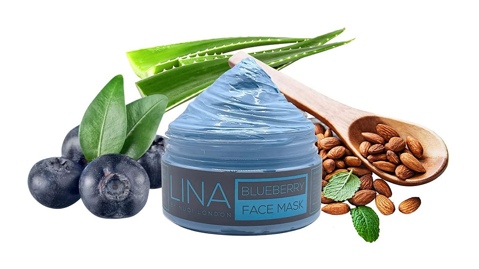 NUQI London Blueberry and Witch Hazel Clay Mask, 100g