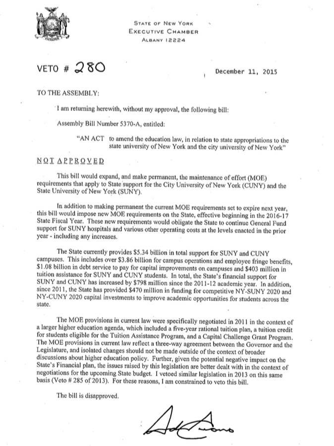 Maintenance Of Effort Moe >> Governor Cuomo Vetoes Maintenance Of Effort Moe Bill Cuny Maintenance Of Effort Moe >> Governor Cuomo Vetoes Maintenance Of Effort Moe Bill Cuny