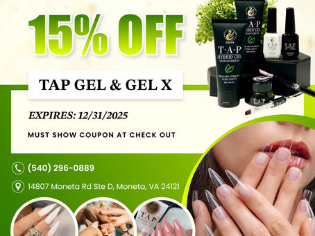 15% Tap Gel & Gel X - Diva Nails and Spa