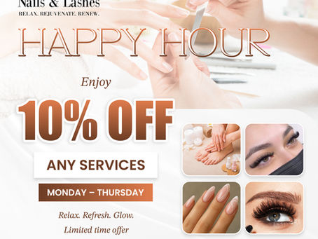 10% OFF Any services (Broadway Nails & Lashes)