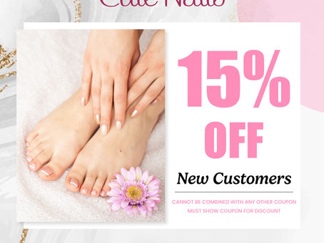 15% OFF New Customers - Cute Nails
