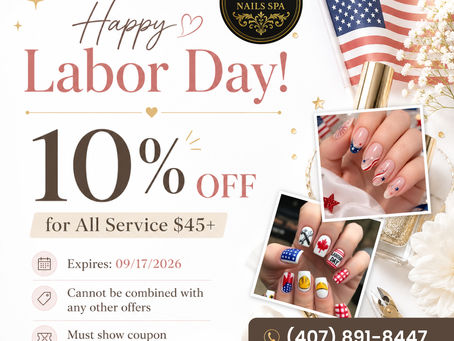 10% OFF for All Service $45+ (Royal Nails Spa)
