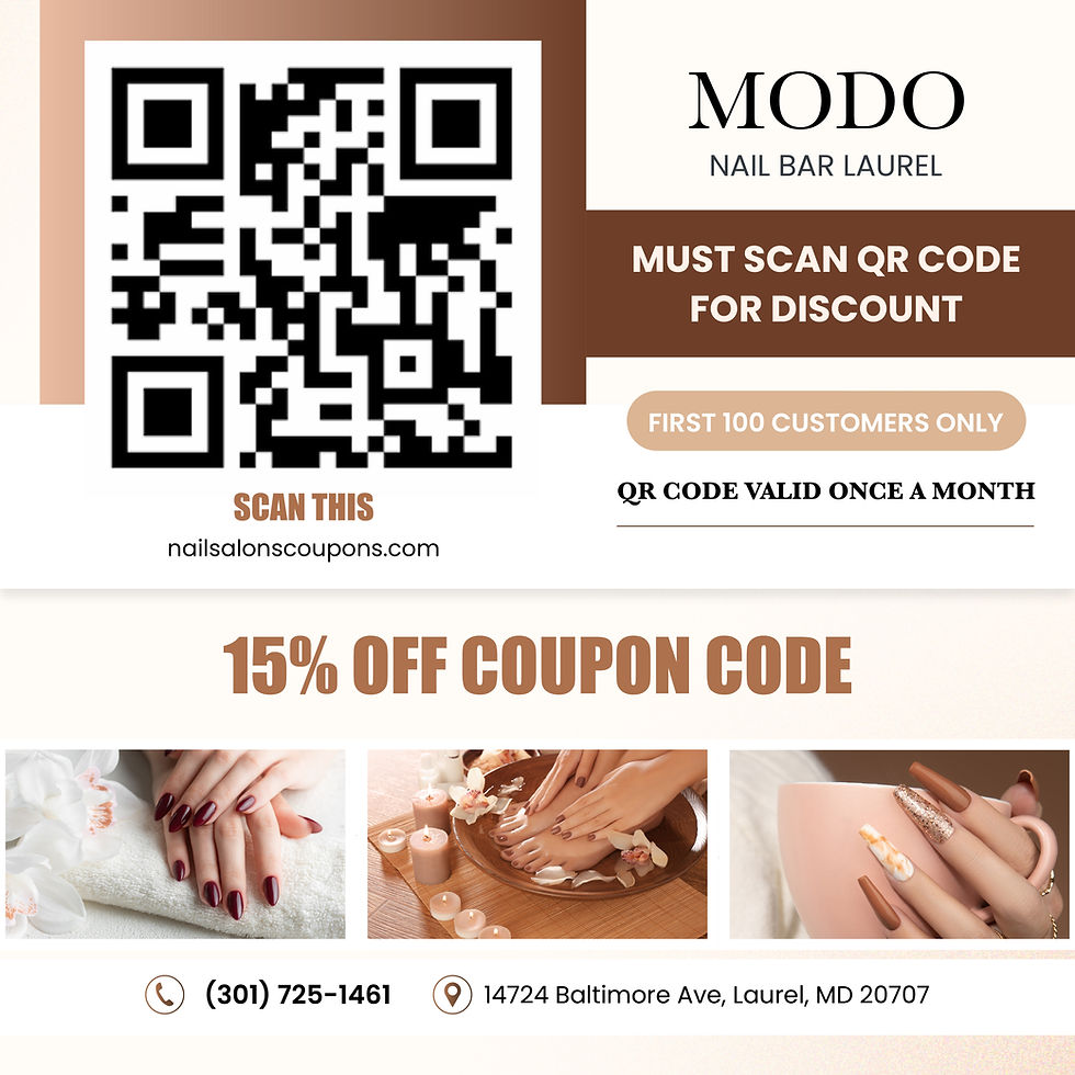 15% OFF Coupon Code - Modo Nail Bar Laurel