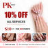 10% OFF + $10 OFF (PK Nails)