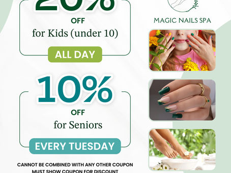 10% OFF + 20% OFF (Magic Nails Spa)