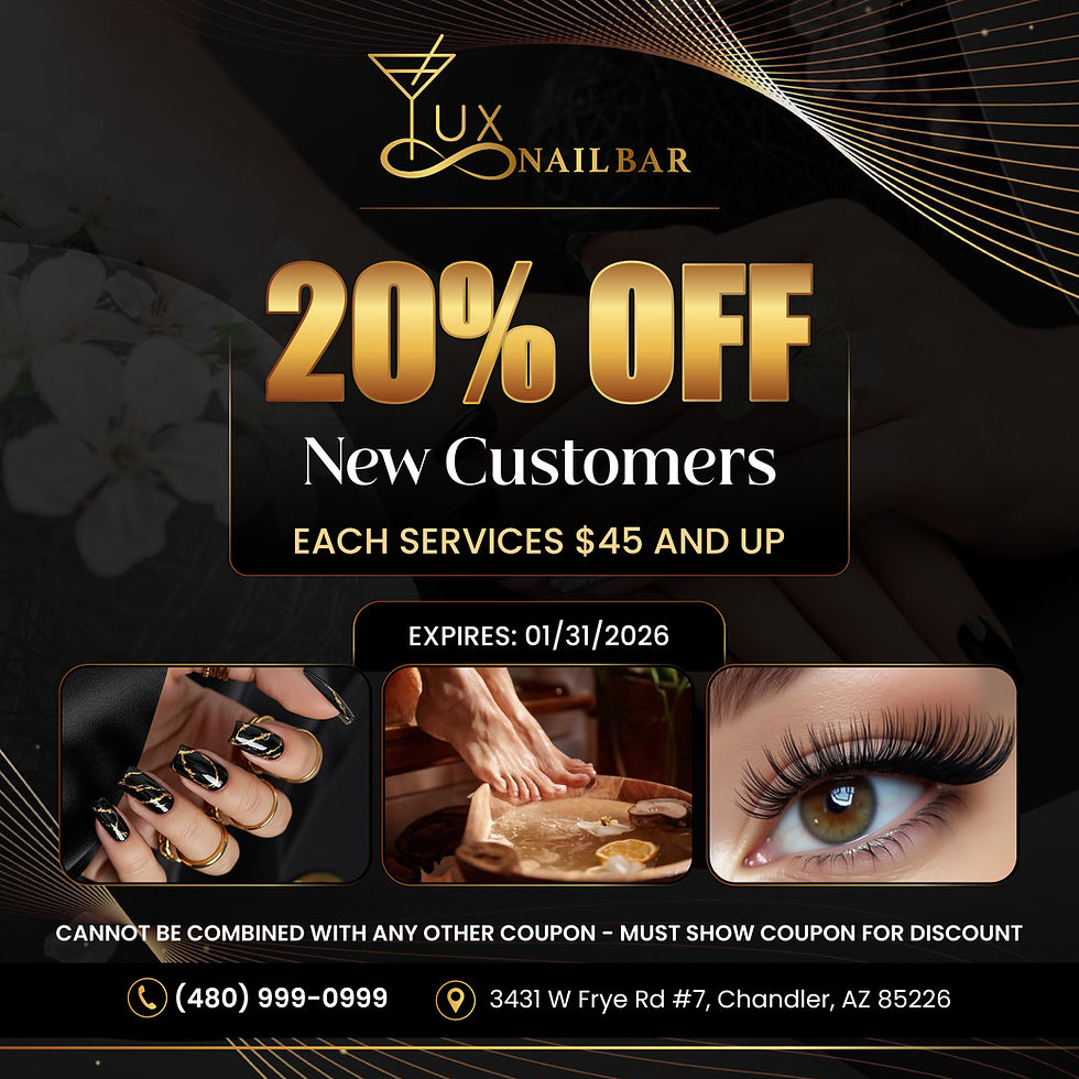 20% OFF New Customers - Lux Nail Bar