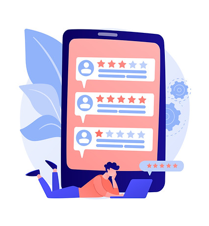 A person leaving a review