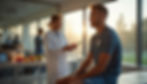 Professional footballer getting tested