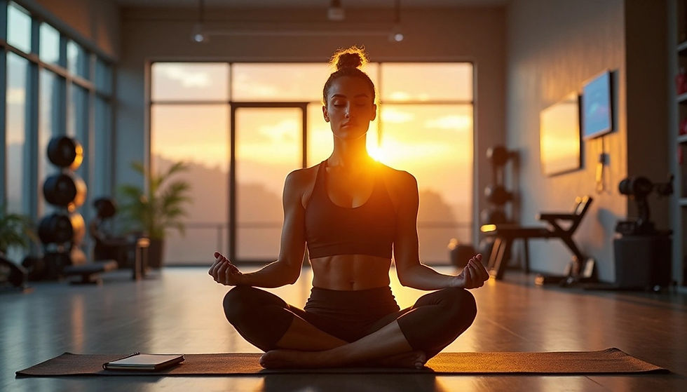 Athlete in pose