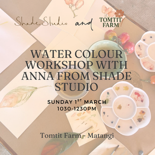 Water Colour Workshop with Anna from Shade Studio
