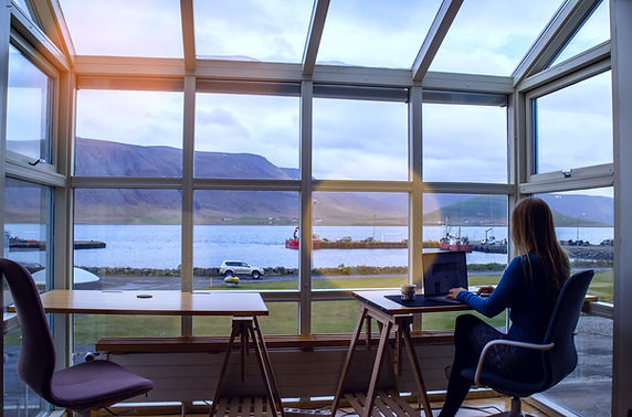 Remote Working in Iceland (Self-Portrait