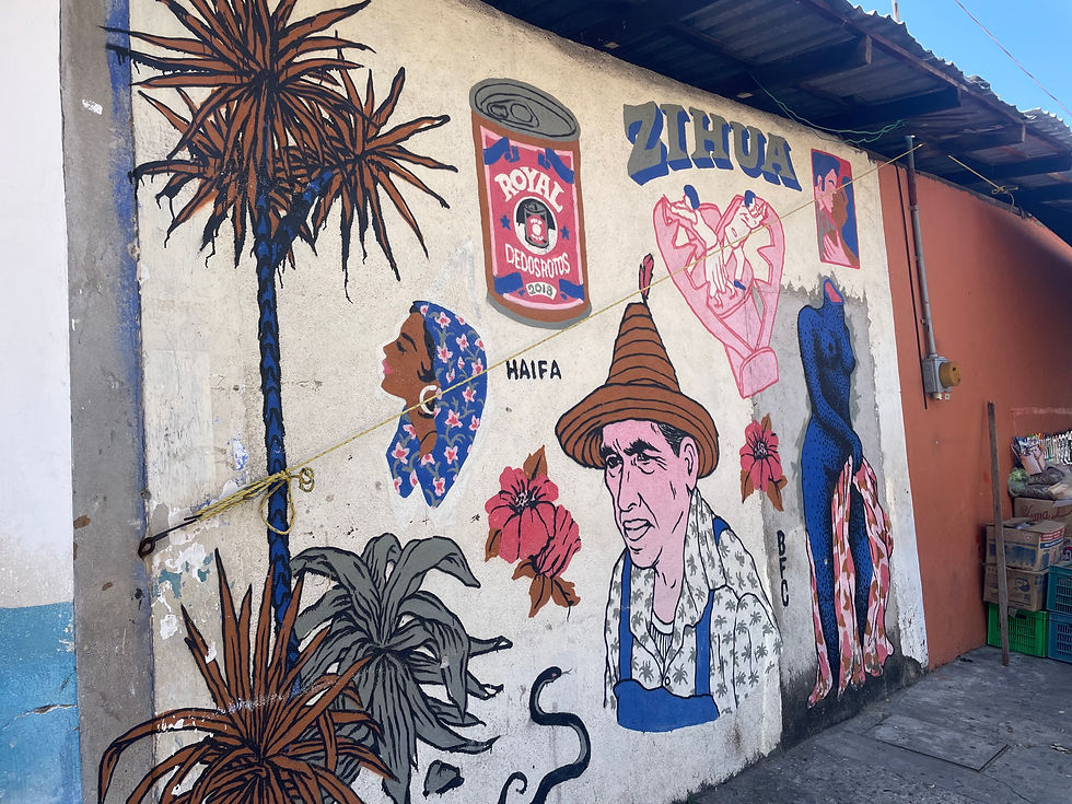 Not rushing means finding art in strange places.
