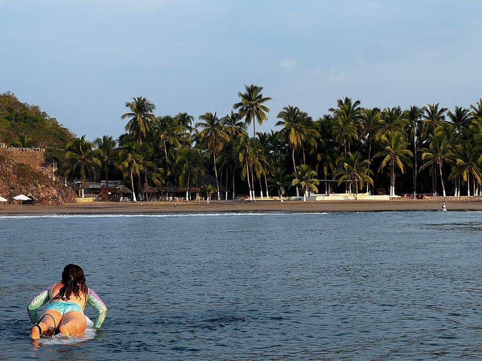 Beachfront surfing