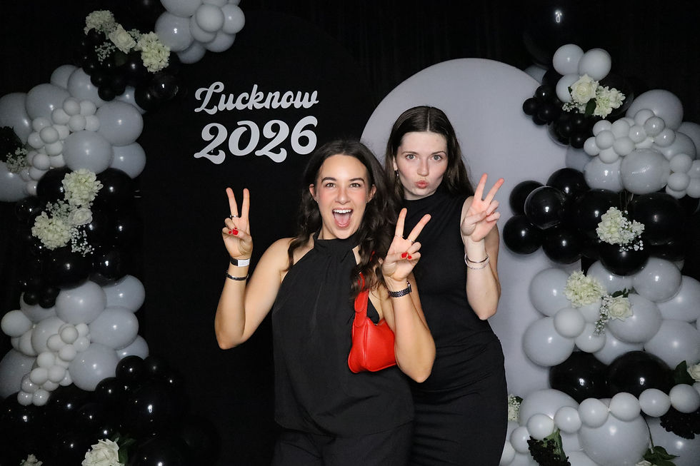 Fancy Disco DJ performing at the Lucknow Football Netball Club Black and White Ball celebration in Gippsland.