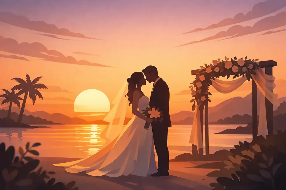 When to Schedule Sunset Wedding Portraits