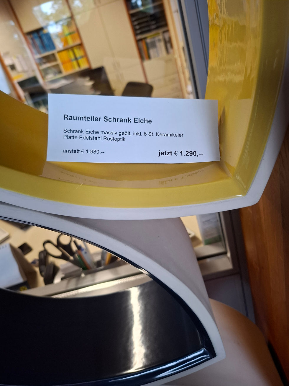 Miniaturbild: Raumteiler Eiche Massiv/Keramikeinsätze