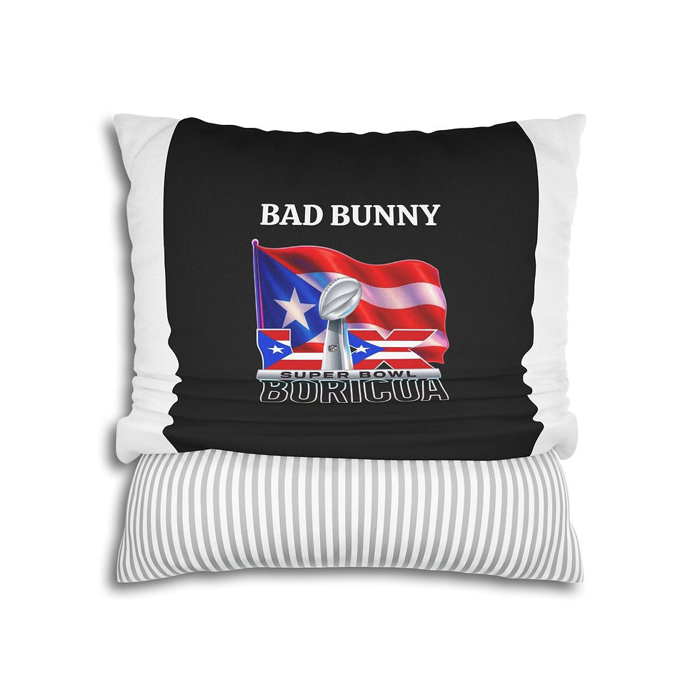 Thumbnail: Bad Bunny "Boricua Super Bowl 2026" Accent Throw Pillow