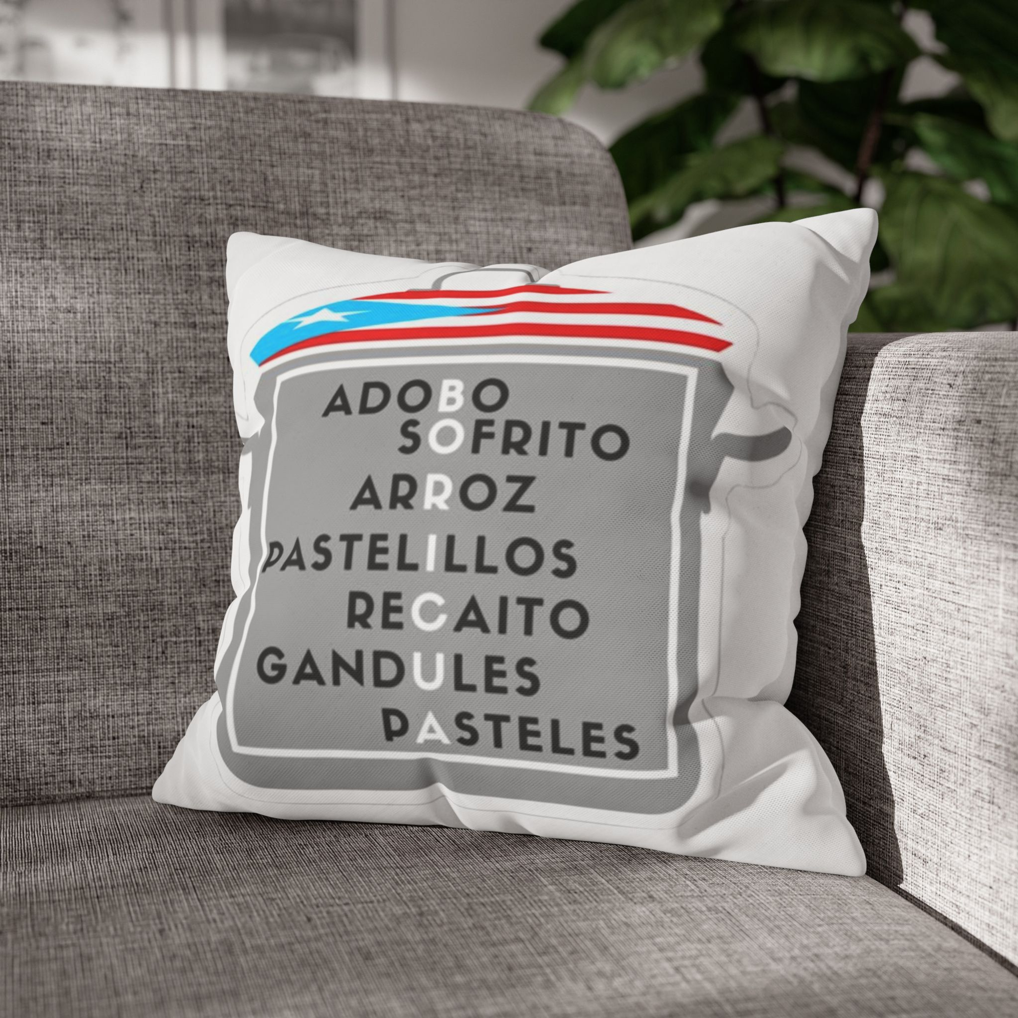 Puerto Rican Pot Accent/Throw PillowCase Cover