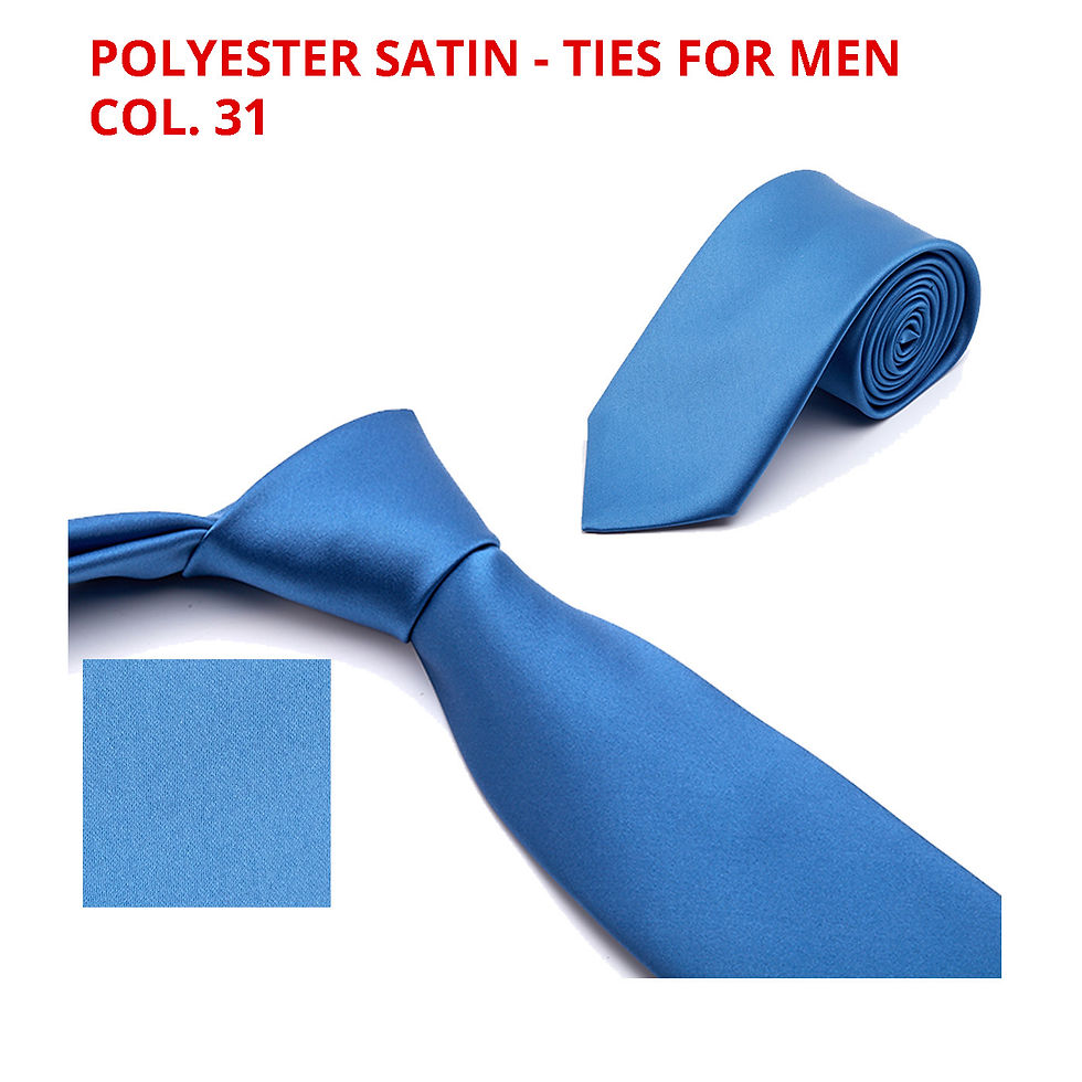 Miniaturbild: Polyester Ties uni satin, made in Vietnam