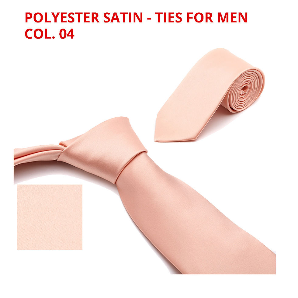 Miniaturbild: Polyester Ties uni satin, made in Vietnam