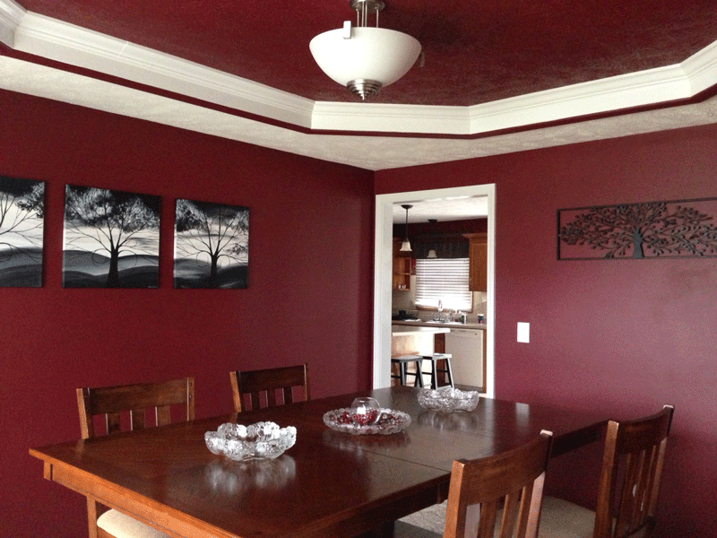 Custom painting for dining room, artwork by Kelly Anne Bedford