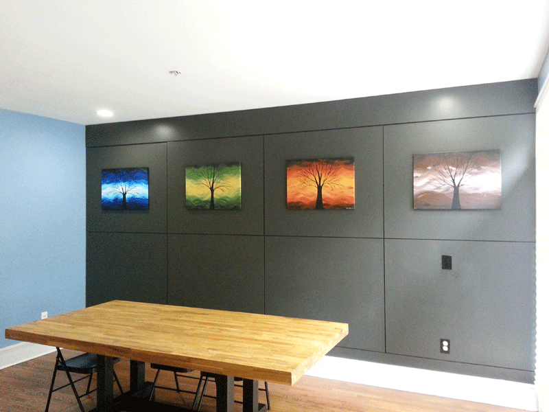 Winter, Spring, Summer, Fall custom painting by Kelly Anne Designs