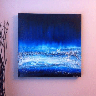 Mixed media textured painting by Kelly Anne Bedford