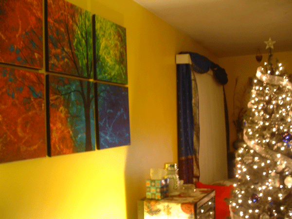 Beautiful display of custom artwork by Saskatoon Artist Kelly Anne Bedford