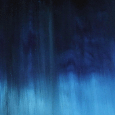 Thumbnail: Aurora Abstract Painting Blue Silver Texture Art