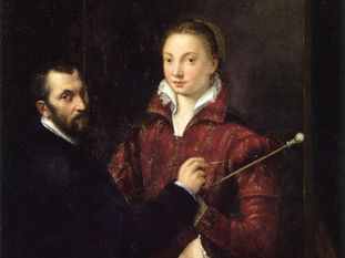 Bernardino Campi Painting Sofonisba Anguissola