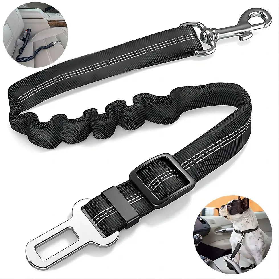 🚗 Durable Nylon Dog Seat Belt – Safe Travels for Your Furry Co-Pilot 🐶✨