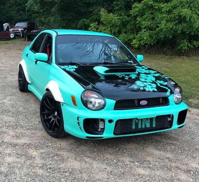 Orafol Mint Green Vinyl Wrap on Supra