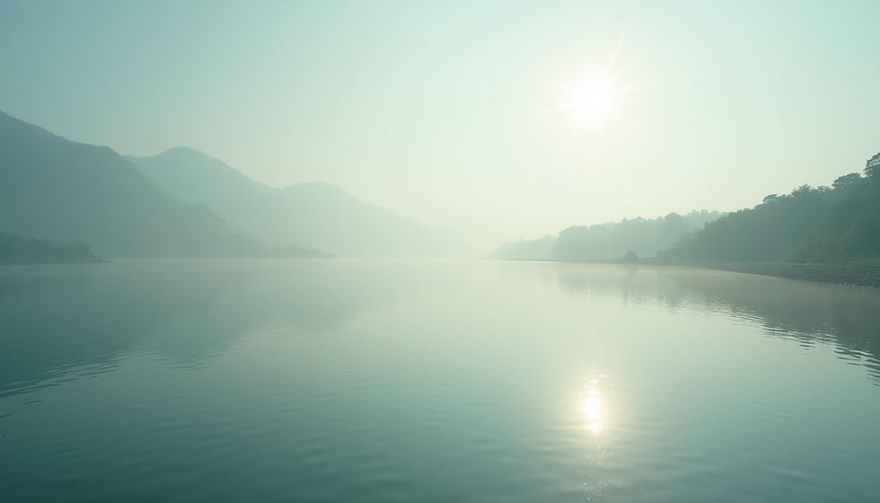 A peaceful landscape that symbolizes emotional balance