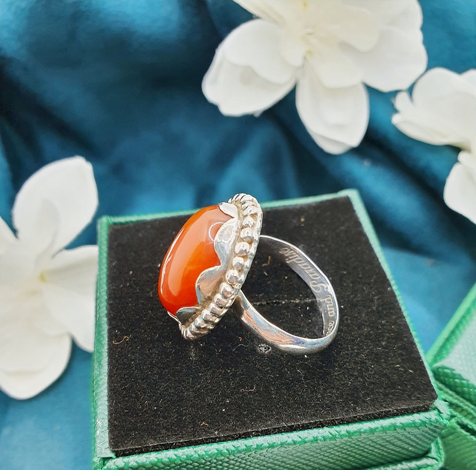 Miniaturebillede: Bague avec Cornaline
