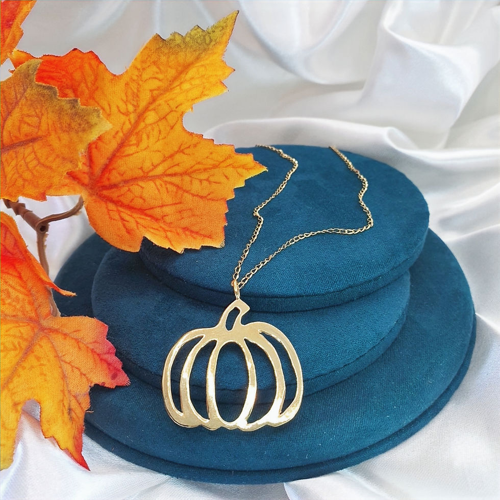 Miniaturbild: Pendentif Citrouille Doré
