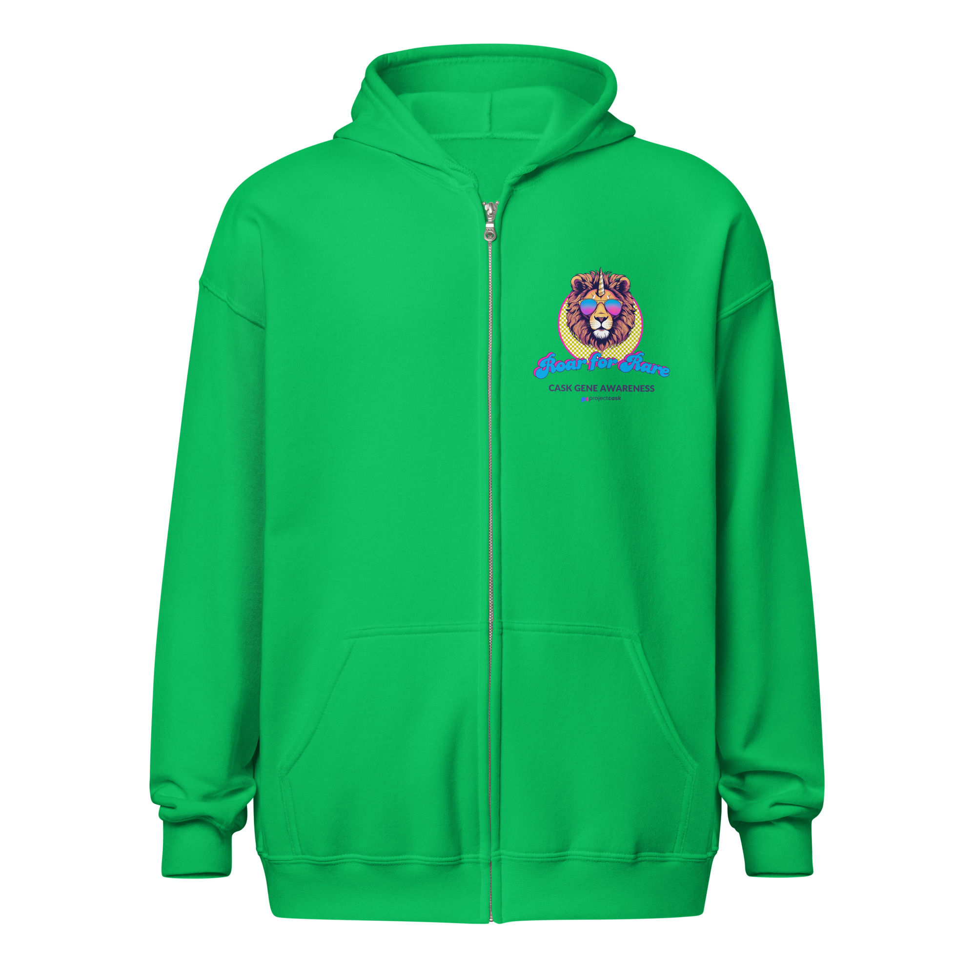 Unisex Roar For Rare zip hoodie