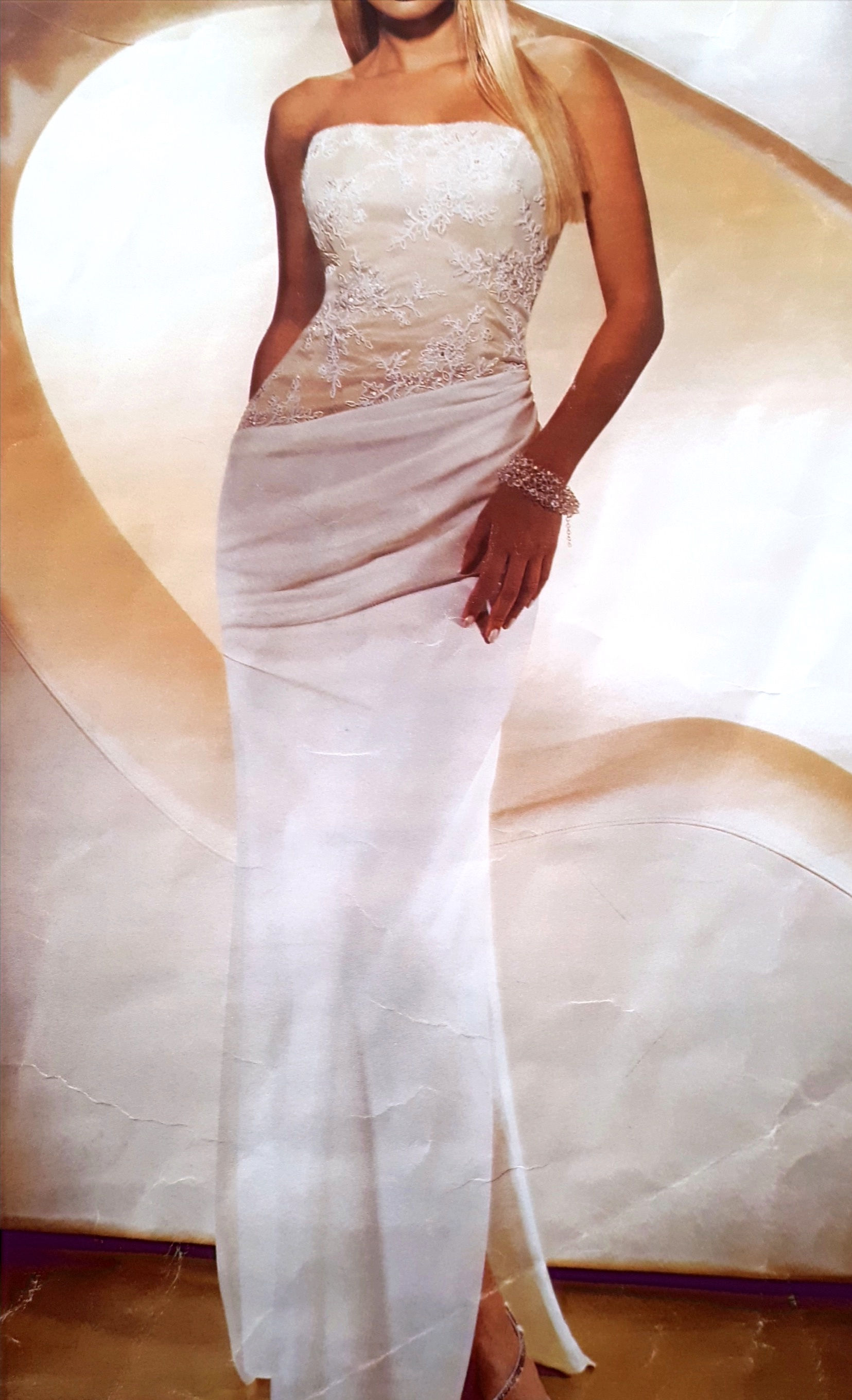 35-IVORY-LACE & STRETCHNYLON