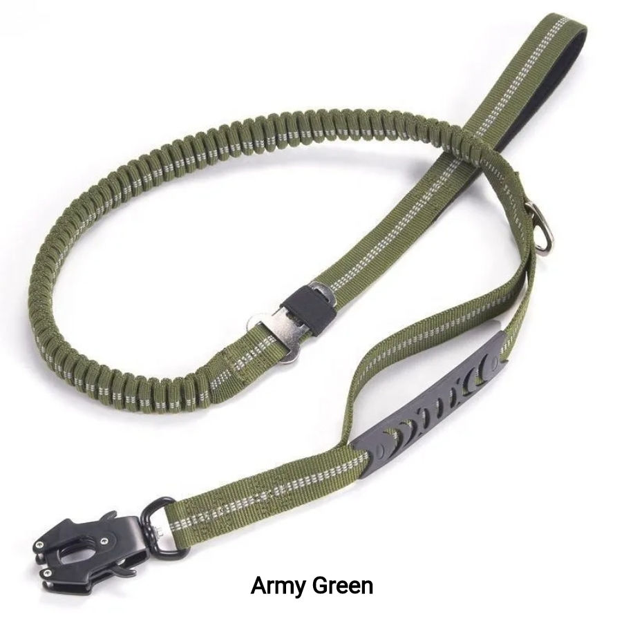 Thumbnail: Tactial Leash with Bio Thane Handle & Zinc Coated Frog Buckle