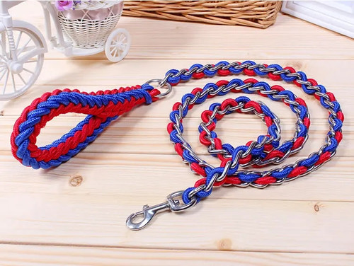 LUCKY+ME Highly Durable Stranded Rope with Chain Leash