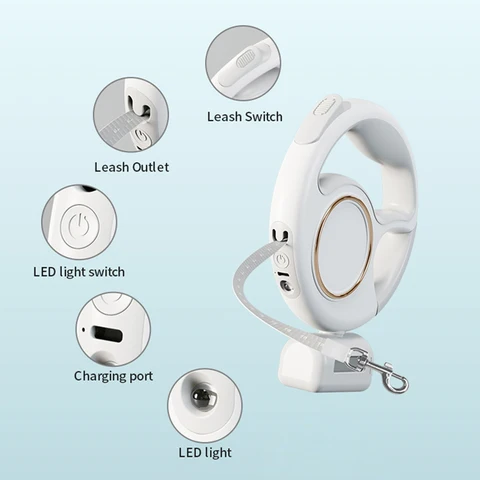 Thumbnail: LED Retractable Leash with USB-C