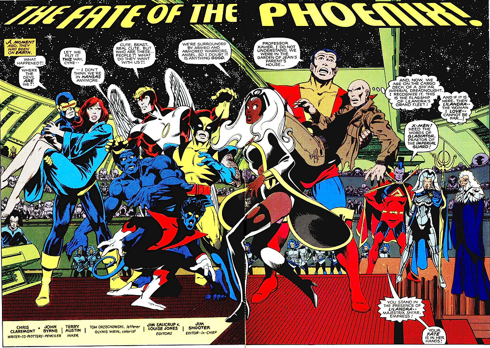 The X-Men 137, septembre 1980, dessin de John Byrne et texte de Chris Claremont