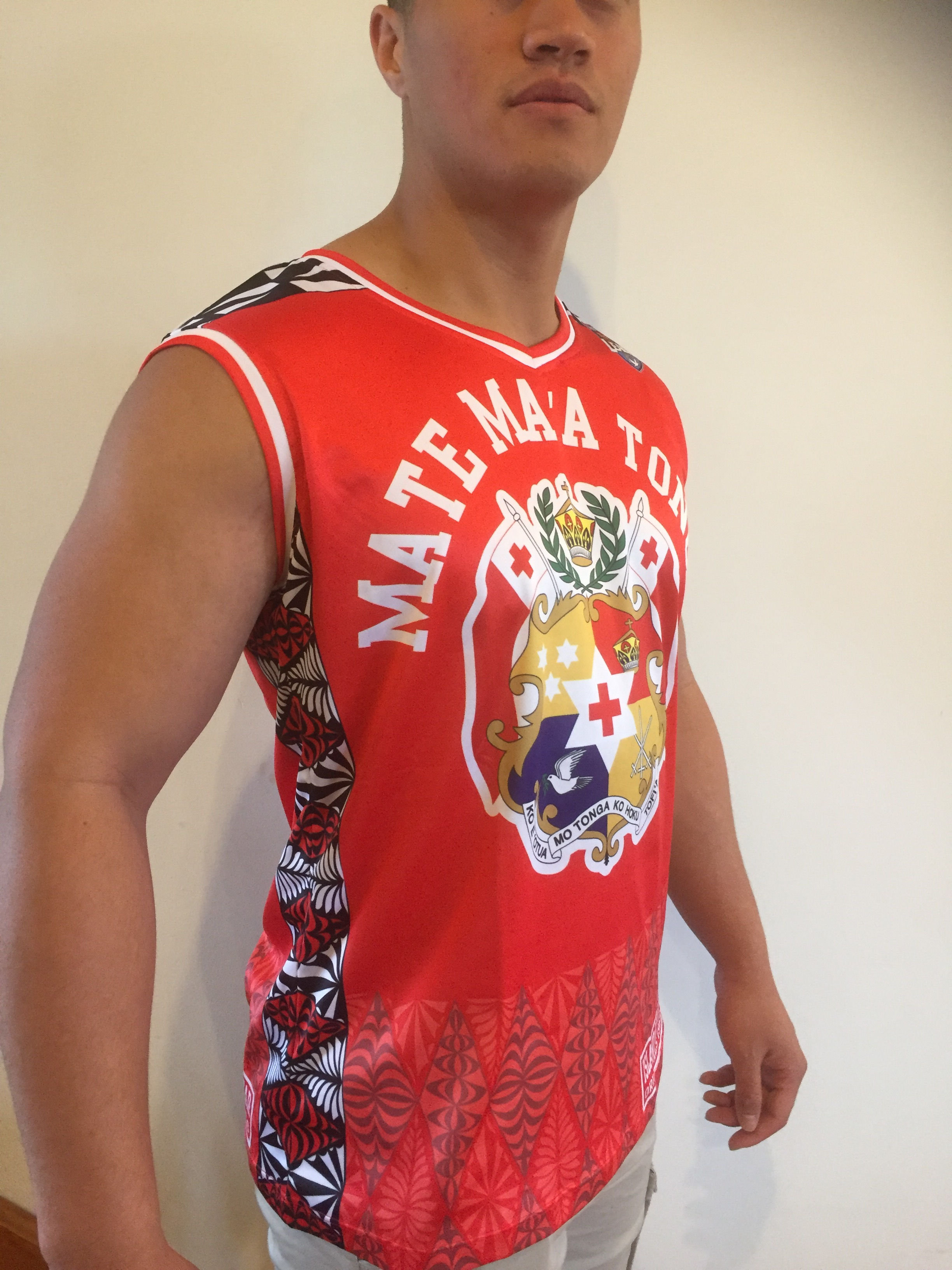 Mate Ma'a Tonga singlet ADULTS