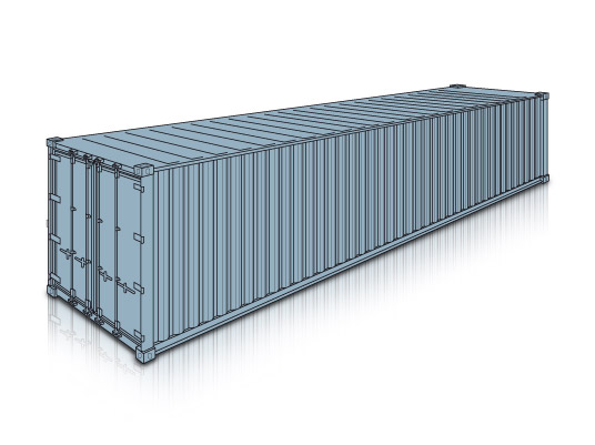 Container 40 piedi standard — box marittimo 4Landing