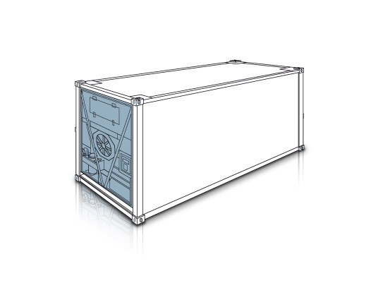 Container 20 piedi frigorifero — box marittimo 4Landing