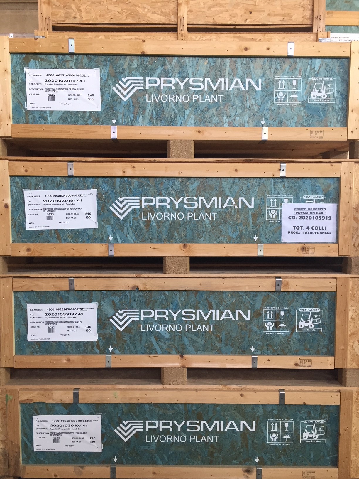 Magazzino 4Landing Livorno — area Prysmian