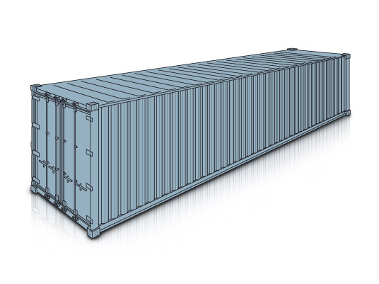 Container 40 piedi High Cube — box marittimo 4Landing