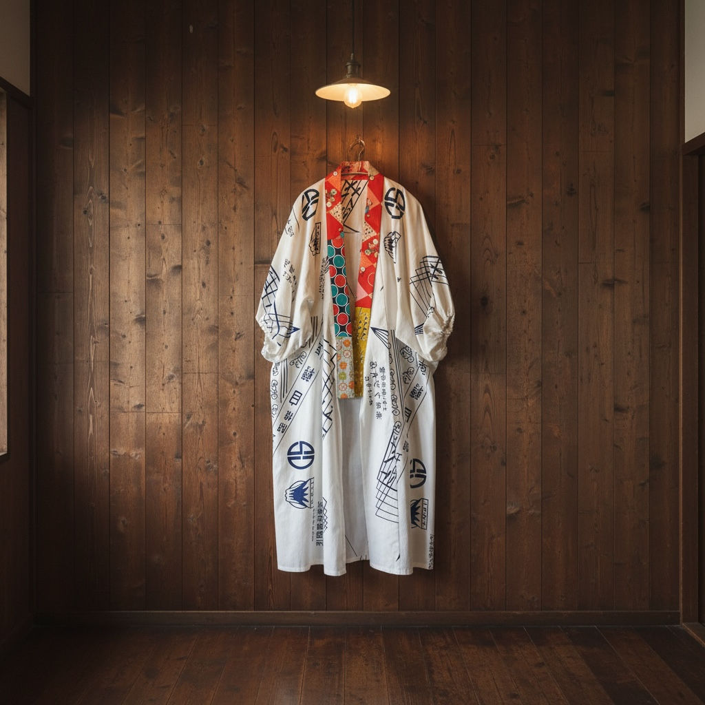 Vintage Tenugui Long Gown