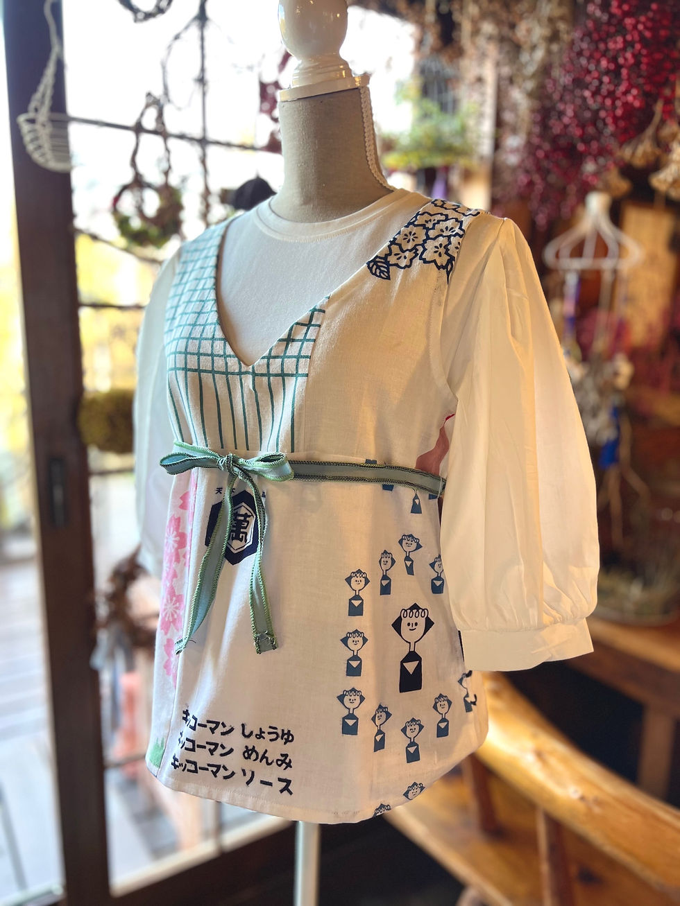 サムネイル： 昭和の手ぬぐいキャミソール Vintage Tenugui Camisole